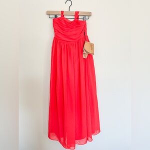 Light In The Box Elegant Halter Neck Ruby Red Maxi Dress size J10 NWT